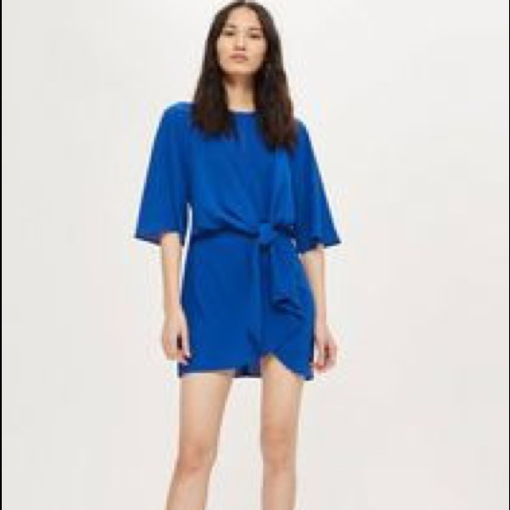 Topshop Front Knot Mini Dress